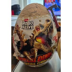 Robo Alive Mega Dino Fossil Egg Find ZURU Dig and Discover Dinosaur T-Rex STEM